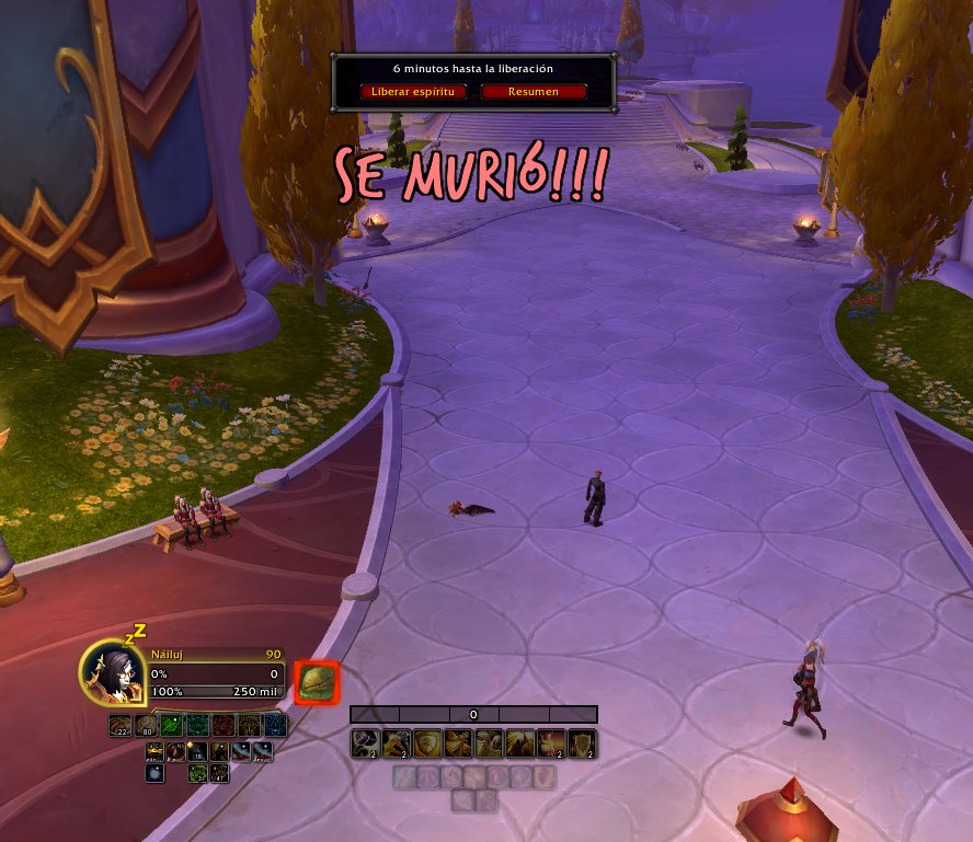 Death banner in the game