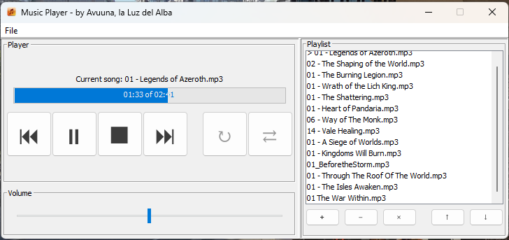 Basic Music Player